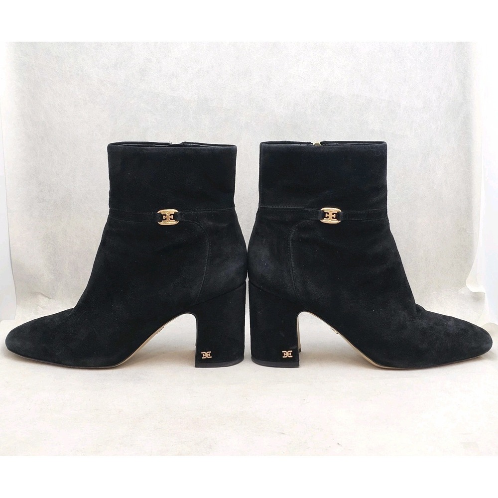 EUC Sam Edelman Florah Booties Women's Chic Black Suede High Ankle Size 9 - Picture 3 of 13